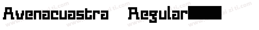 Avenacuastra Regular字体转换